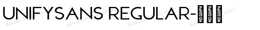 UnifySans Regular字体转换 UnifySans Regular字体转换